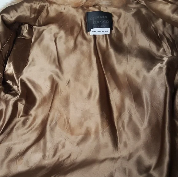 Dennis Basso Saks Fifth Aveneu Real Fox Fur Coat - Picture 4 of 5